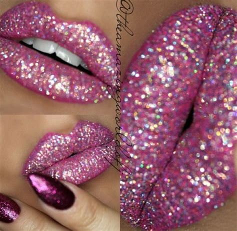 lipstick that looks like glitter.